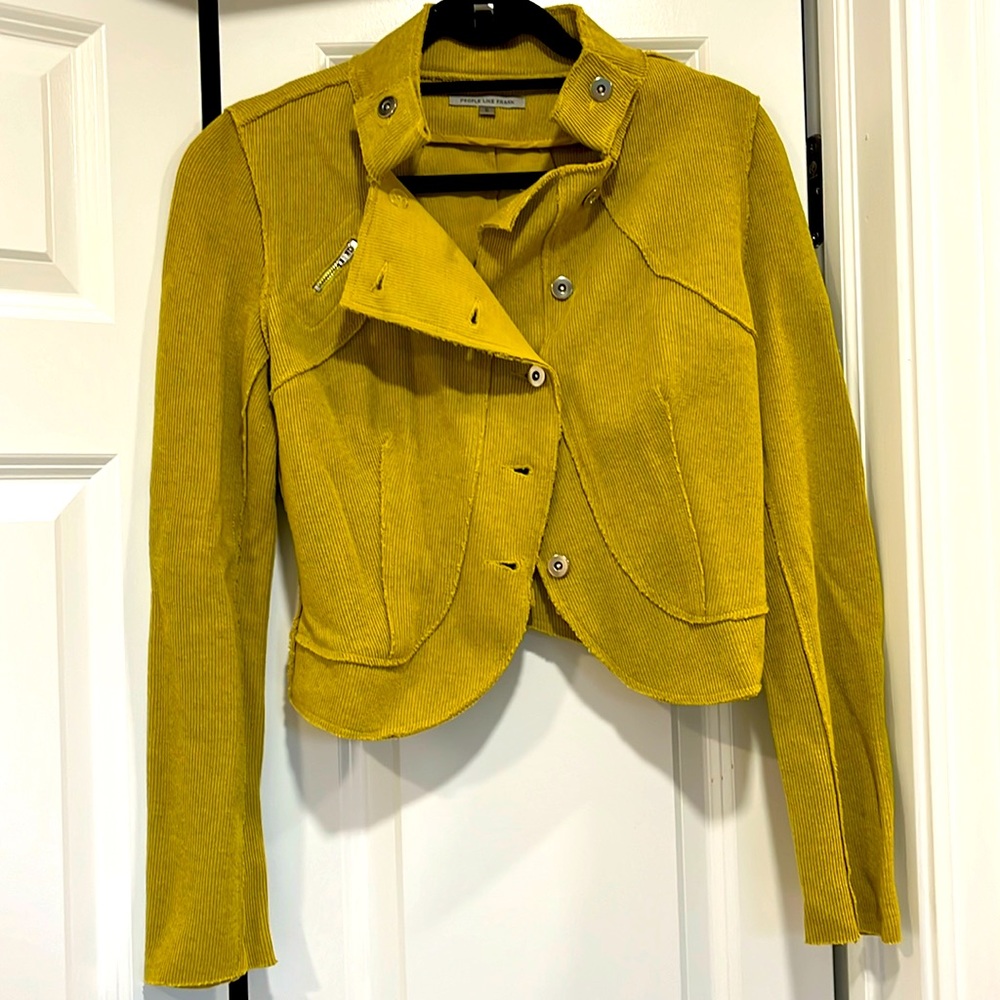 People Like Frank cropped knit jacket
